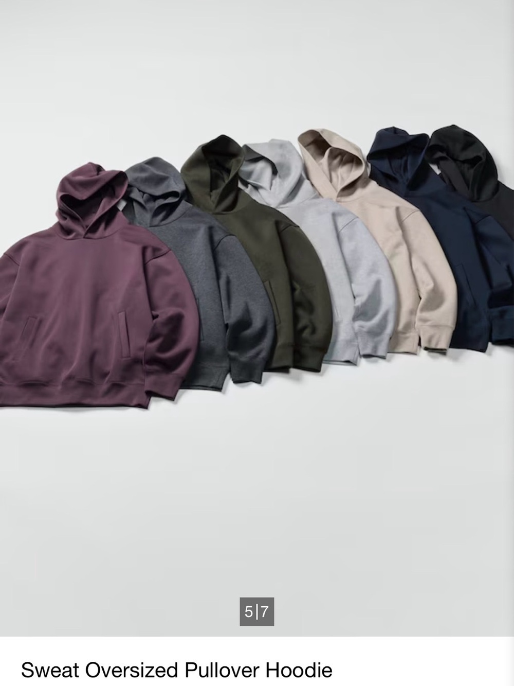 Uniqlo oversize pullover hoodie. Size L